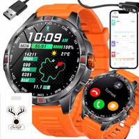 Zegarek męski smartwatch rozmowy kompas mocna bateria sport zdrowotne