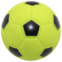 Zabawka dla psa winylowa piłka soccer z piszczałką zielona 9cm UNIQ PETS