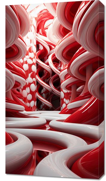 Obraz 50x90cm Czerwone Wiry zdjęcie 1