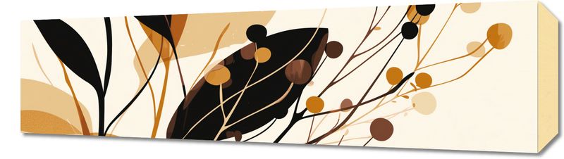 Obraz 70x20cm Jesienne Sylwety zdjęcie 1