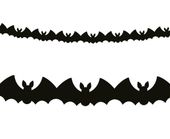 girlanda papierowa Nietoperze, czarna, 10.5 x 25 x 300 cm PF-GNIE