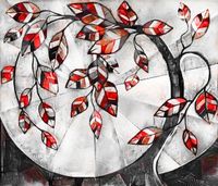 FOTOTAPETA do Salonu Sypialni Mural Drzewo Kwiaty