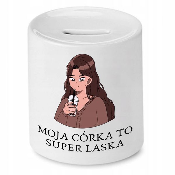 Skarbonka Dla Córki Moja Córka To Super Laska Z Nadrukiem Ze Zdjęciem zdjęcie 1