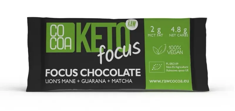 Czekolada Focus Keto BIO 40 g - Cocoa zdjęcie 1