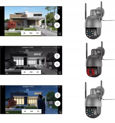 KAMERA OBROTOWA IP WiFi ZEWNĘTRZNA 8MPx ULTRA HD 6x ZOOM DETEKCJA 4K ICsee na Arena.pl