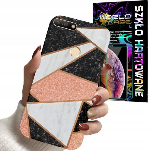 ETUI DO HUAWEI Y6 2018 - ELEGANCKIE MODNE WZORY DLA KOBIET + SZKŁO na Arena.pl