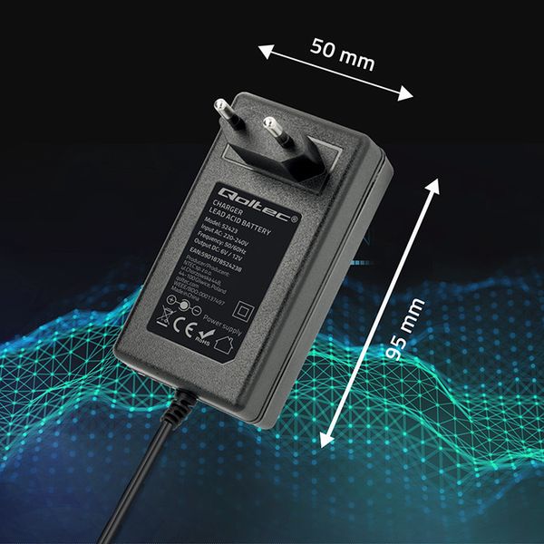 Qoltec Ładowarka AGM/GEL/STD 6/12V 1.5A LED Prostownik zdjęcie 8