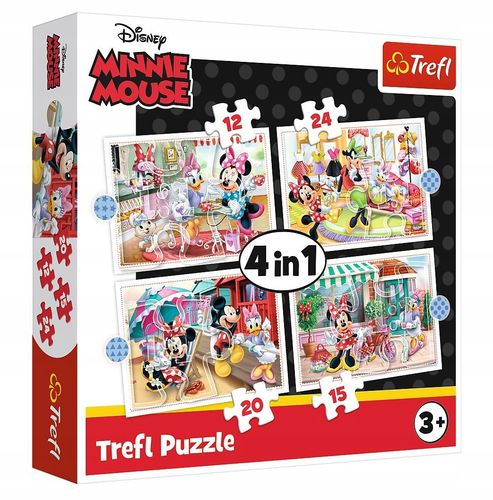 Puzzle 4W1 Minnie Z Przyjaciółmi  34355 na Arena.pl