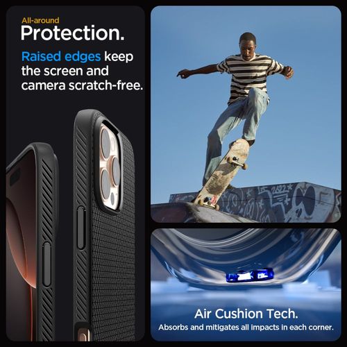 etui case na iphone 16 pro liquid air - czarne na Arena.pl