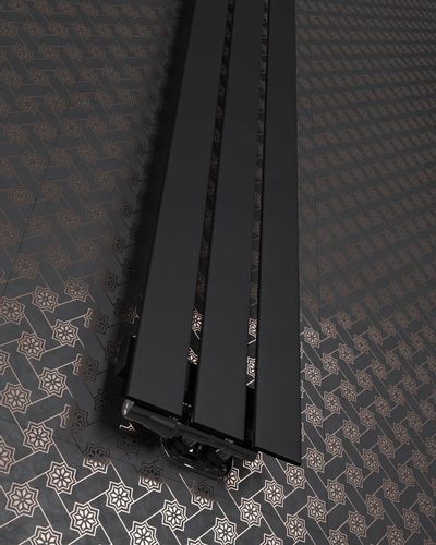 GRZEJNIK DEKORACYJNY BELLOSLIM 120x22 CZARNY MAT na Arena.pl