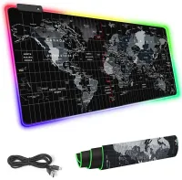 Podświetlana Podkładka pod Mysz Myszkę LED - Mapa Świata XXXL
