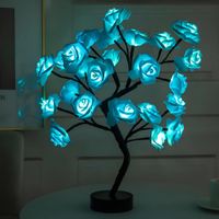 Lampa LED z różami USB Lampka nocna LED oświetlenie dekoracyjne do sypialni