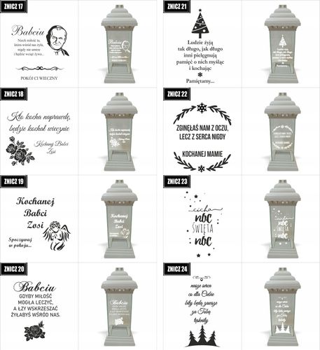 ZNICZ LAMPION z dedykacją GRAWEREM dla Dziadka na Arena.pl