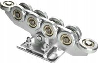 WÓZEK WÓZKI ROLKI DO BRAMY PRZESUWNEJ 80x80 ZESTAW WÓZKÓW BRAMOWYCH WAHLIWE