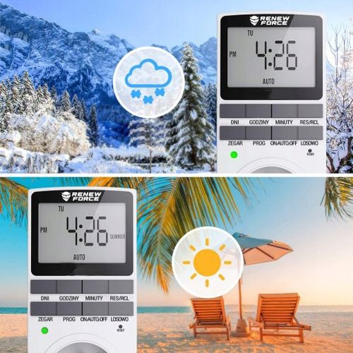 Programator Czasowy Timer Włącznik Wyłącznik Cyfrowy Wyświetlacz LCD Zegar na Arena.pl