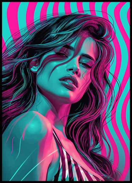 Plakat 64x90cm Neonowy Wzrok zdjęcie 2
