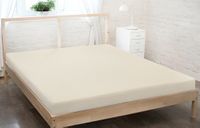 Prześcieradło jersey z gumką 120x200 ekri