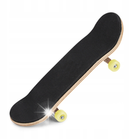 DREWNIANY FINGERBOARD ZESTAW DESKOROLKA ŻÓŁTY