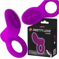 PIERŚCIEŃ EREKCYJNY NA PENISA WIBRUJĄCY ORGAZMOWY cichy sex zabawka dla par