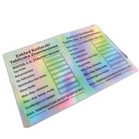 Naklejki z logo hologram WODOODPORNE foliowe