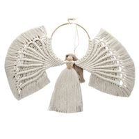 Anioł Makrama 60 cm na Prezent - Dekoracja Ścienna Boho Ręcznie Robiona
