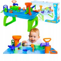 ZESTAW 3W1 DO ZABAWY WODĄ PIASKIEM STOLIK WODNY