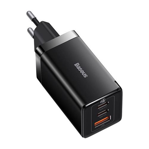ładowarka sieciowa baseus gan5 pro 2xusb-c + usb, 65w (czarna) na Arena.pl