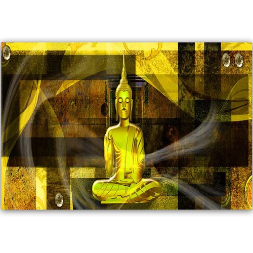 Deco Panel, Figura buddy na geometrycznym tle 4 60x40 na Arena.pl