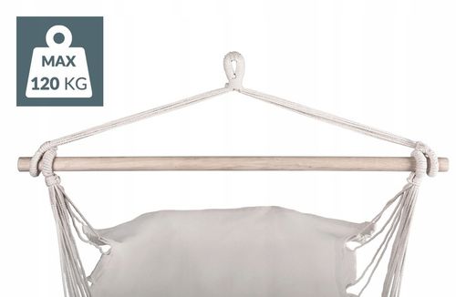 FOTEL WISZĄCY krzesło BRAZYLIJSKIE hamak 2X PODUSZKI huśtawka KOKON na Arena.pl