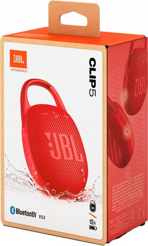 Głośnik Bluetooth JBL Clip 5 Czerwony na Arena.pl
