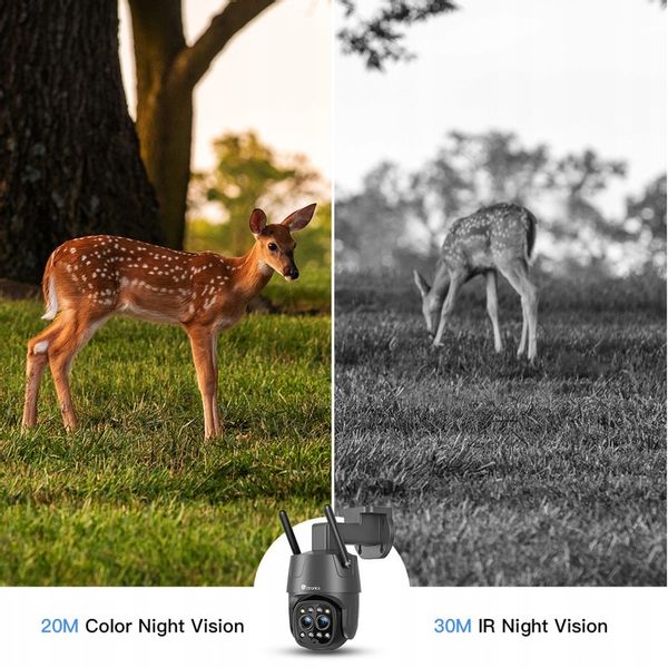 KAMERA ZEWNĘTRZNA IP Z KARTĄ SIM 3G 4G LTE GSM PTZ PODWÓJNY OBIEKTYW 6×ZOOM zdjęcie 12