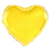 Balon foliowy serce złote, 45 cm