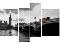 130CM 85 OBRAZ 4 ELEM AUTOBUSEM BIG BENA ŚCIENNY