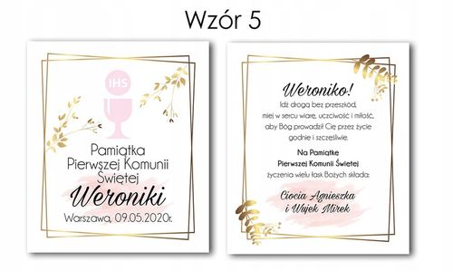 PAMIĄTKA PIERWSZEJ KOMUNII ŚWIĘTEJ PREZENT NA KOMUNIĘ PUDEŁKO UPOMINEK na Arena.pl