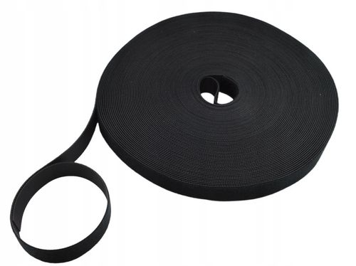 Taśma opaska rzep rzepowa organizer kabli 20mm 25m na Arena.pl