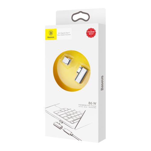 BASEUS PRZEJŚCIÓWKA KĄT MAGNET USB TYPE-C MACBOOK na Arena.pl