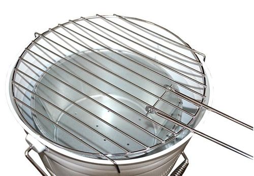 Grill wiaderko biały - turystyczny na Arena.pl