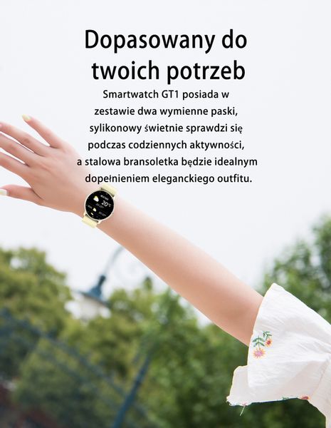 SMARTWATCH UNISEX GRAVITY GT1-6 - PULSOMETR, WŁASNE TARCZE (sg015f) zdjęcie 9