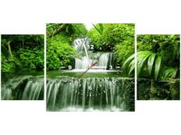 80X40CM ZEGAR WODOSPAD LESIE DESZCZOWYM OBRAZ