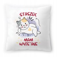 Poduszka Dla Staszka Na Urodziny Ze Zdjęciem Na Prezent Biała 40X40 Cm