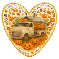 CIASTKO LUKROWANE HALLOWEEN ATACK ROZ.XL SERCE RĘCZNIE ROBIONE