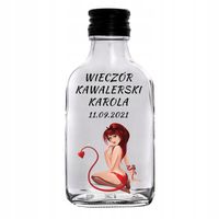 BUTELKA NA WIECZÓR KAWALERSKI Z NADRUKIEM PAMIĄTKA