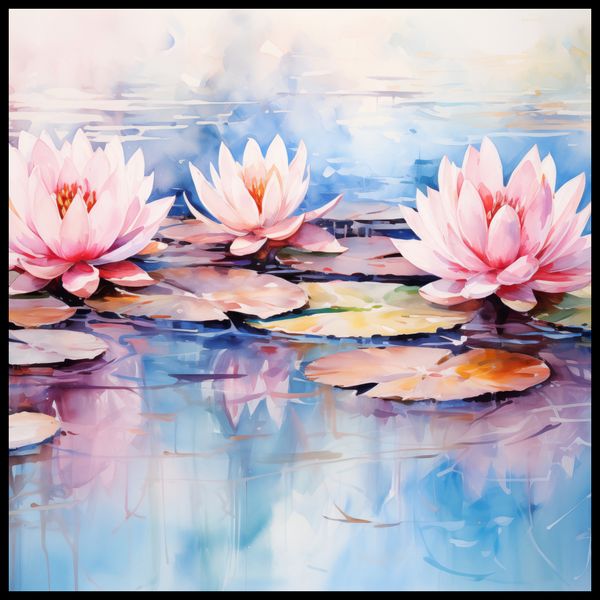 Plakat 100x100cm Spokojne Odbicia zdjęcie 2