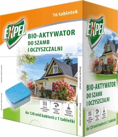 EXPEL - BIO-AKTYWATOR DO SZAMB TABLETKi 16szt zdjęcie 1