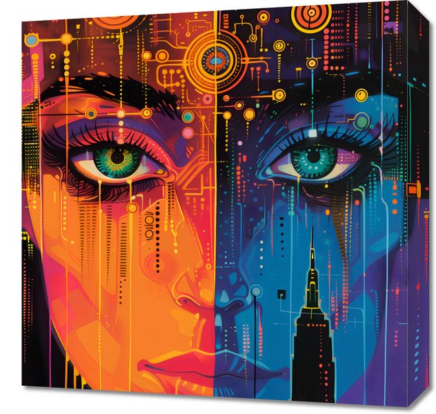 Obraz 50x50cm Cyfrowa Psyche zdjęcie 1