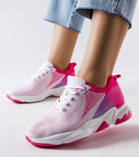 Biało-różowe sneakersy Genet 41 na Arena.pl