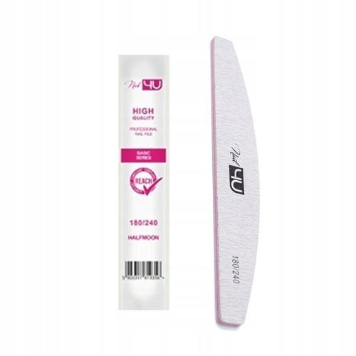 PILNIK DO PAZNOKCI Nail4U Basic Łódka 180/240 Bezpieczny ZESTAW 25 sztuk na Arena.pl