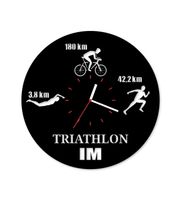 Zegar ścienny z płyty winylowej Triathlon IM 15.8