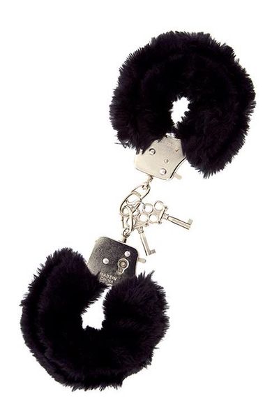 DREAM TOYS HANDCUFFS WITH PLUSH BLACK zdjęcie 2