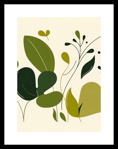 Plakat 40x55cm Świeżość Liści zdjęcie 3